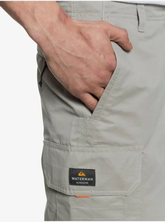 Men Quiksilver Shorts and Amphibians Waterman Maldive 20034 Cargo Shorts Flint Gray Men Quiksilver Shorts and Amphibians Waterman Maldive 20034 Cargo Shorts Flint Gray