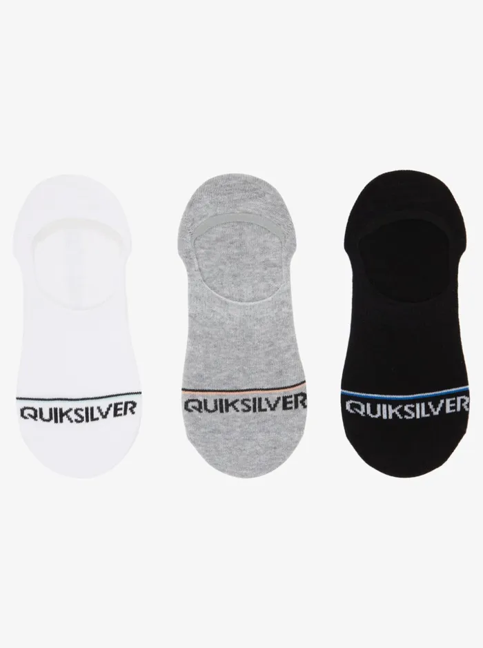 Men Quiksilver Socks and Underwear 3 Pack No Show Liner Socks White Men Quiksilver Socks and Underwear 3 Pack No Show Liner Socks White