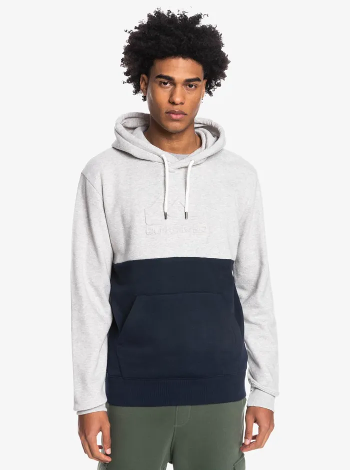 Men Quiksilver Sweatshirts and Hoodies Emboss Hoodie Light Grey Heather Men Quiksilver Sweatshirts and Hoodies Emboss Hoodie Light Grey Heather
