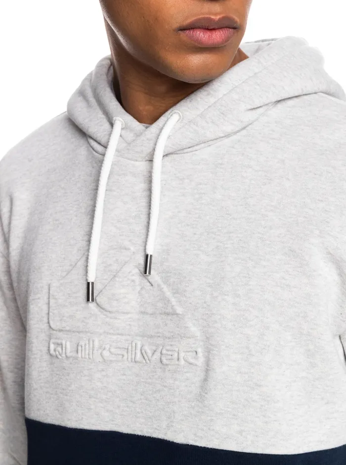 Men Quiksilver Sweatshirts and Hoodies Emboss Hoodie Light Grey Heather Men Quiksilver Sweatshirts and Hoodies Emboss Hoodie Light Grey Heather