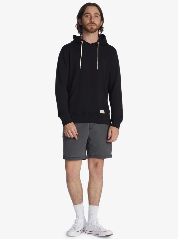 Men Quiksilver Sweatshirts and Hoodies Essentials Organic Solid Hoodie Black Men Quiksilver Sweatshirts and Hoodies Essentials Organic Solid Hoodie Black