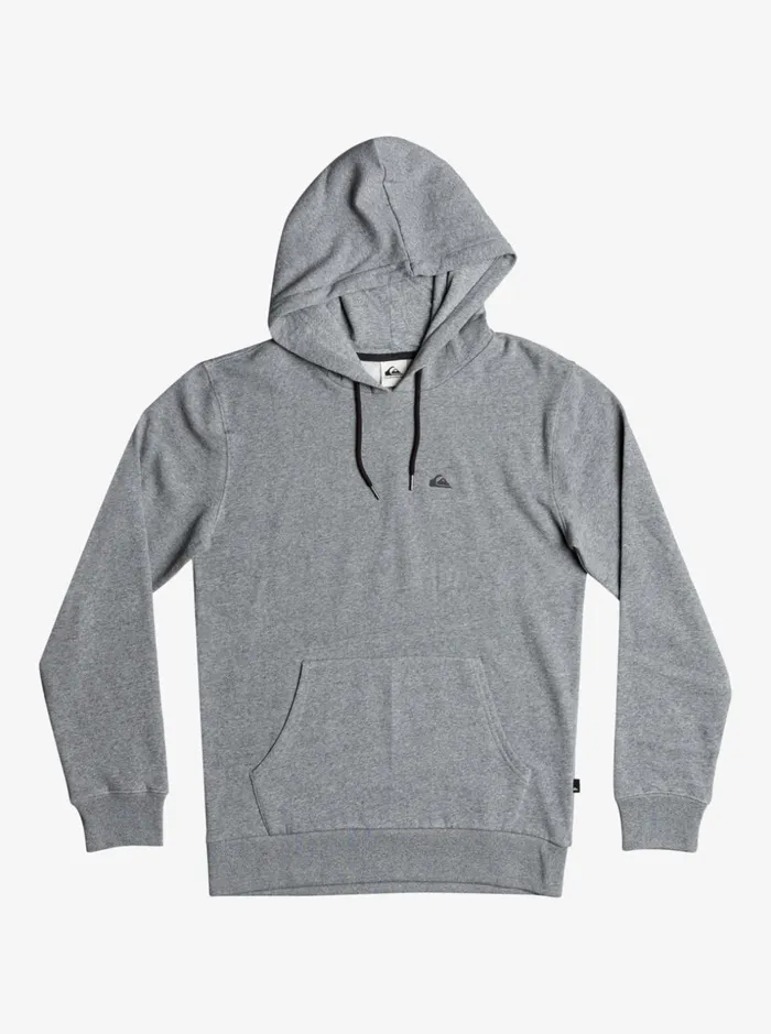 Men Quiksilver Sweatshirts and Hoodies Essentials Organic Solid Hoodie Light Grey Heather Men Quiksilver Sweatshirts and Hoodies Essentials Organic Solid Hoodie Light Grey Heather