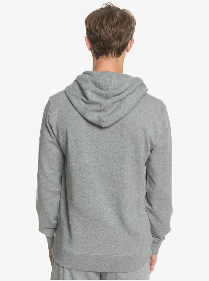Men Quiksilver Sweatshirts and Hoodies Essentials Organic Solid Hoodie Light Grey Heather Men Quiksilver Sweatshirts and Hoodies Essentials Organic Solid Hoodie Light Grey Heather