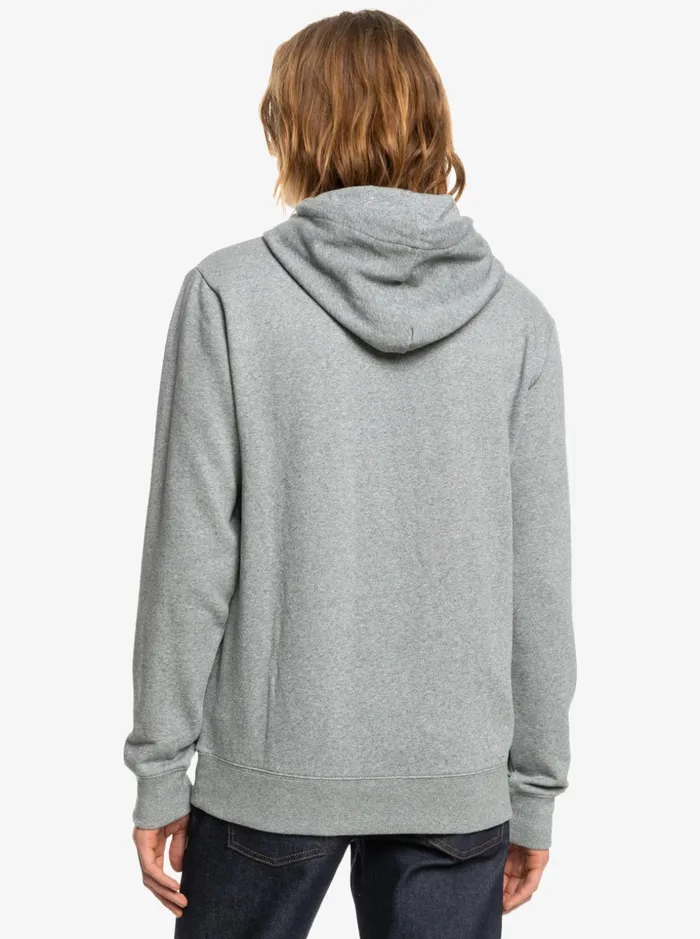 Men Quiksilver Sweatshirts and Hoodies Essentials Organic Solid Hoodie Light Grey Heather Men Quiksilver Sweatshirts and Hoodies Essentials Organic Solid Hoodie Light Grey Heather