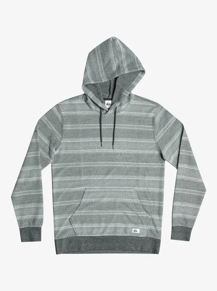 Men Quiksilver Sweatshirts and Hoodies Great Otway Hoodie Black Otway Stripe