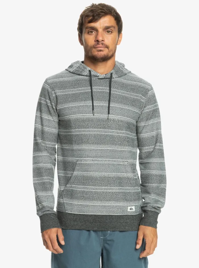 Men Quiksilver Sweatshirts and Hoodies Great Otway Hoodie Black Otway Stripe Men Quiksilver Sweatshirts and Hoodies Great Otway Hoodie Black Otway Stripe