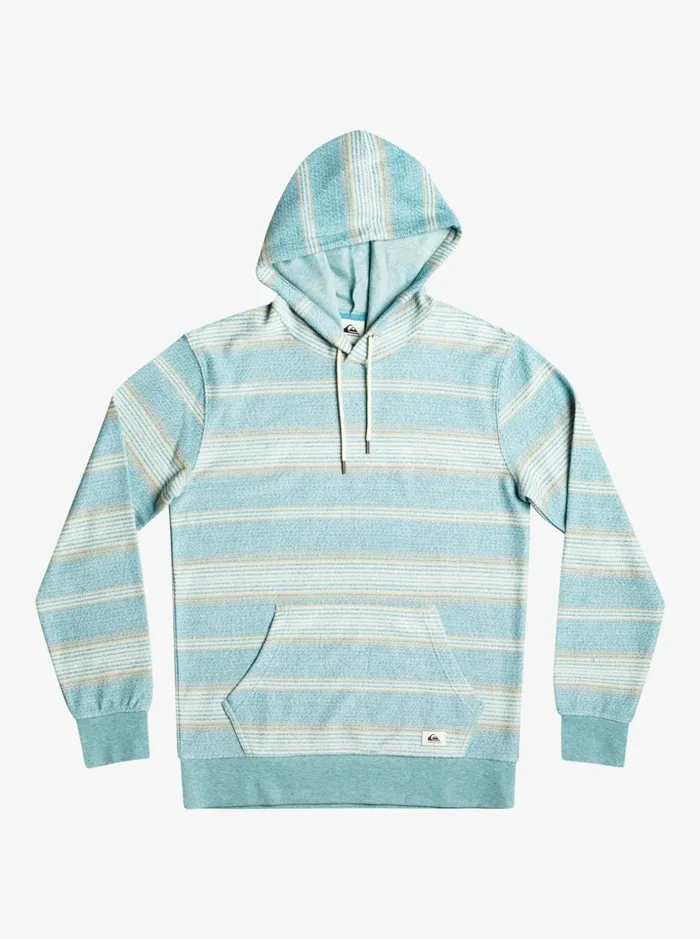 Men Quiksilver Sweatshirts and Hoodies Great Otway Hoodie Brittany Blue Otway Stripe