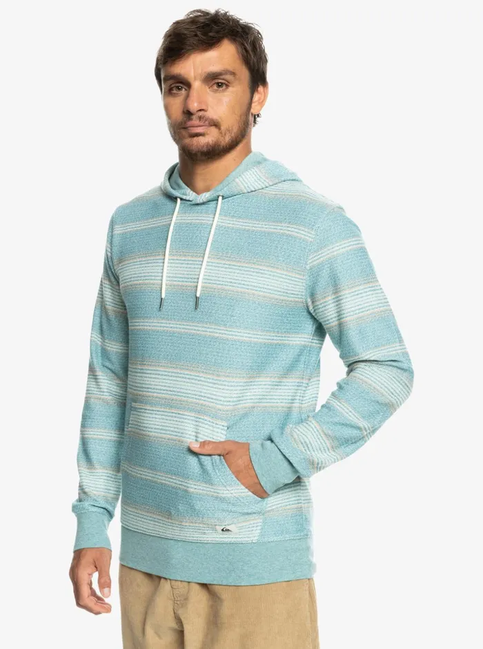 Men Quiksilver Sweatshirts and Hoodies Great Otway Hoodie Brittany Blue Otway Stripe Men Quiksilver Sweatshirts and Hoodies Great Otway Hoodie Brittany Blue Otway Stripe