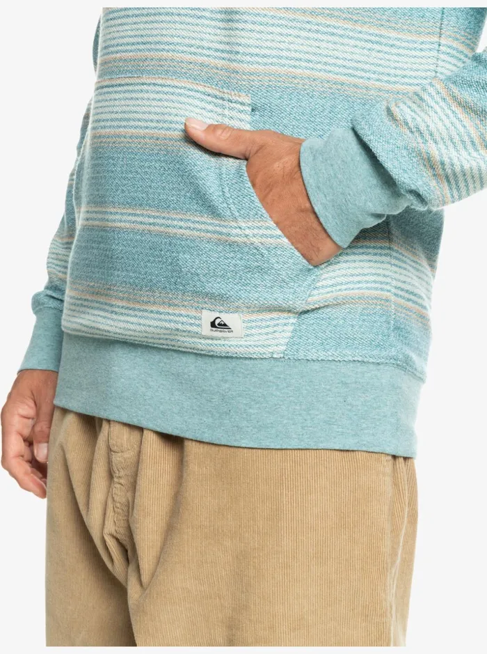 Men Quiksilver Sweatshirts and Hoodies Great Otway Hoodie Brittany Blue Otway Stripe Men Quiksilver Sweatshirts and Hoodies Great Otway Hoodie Brittany Blue Otway Stripe