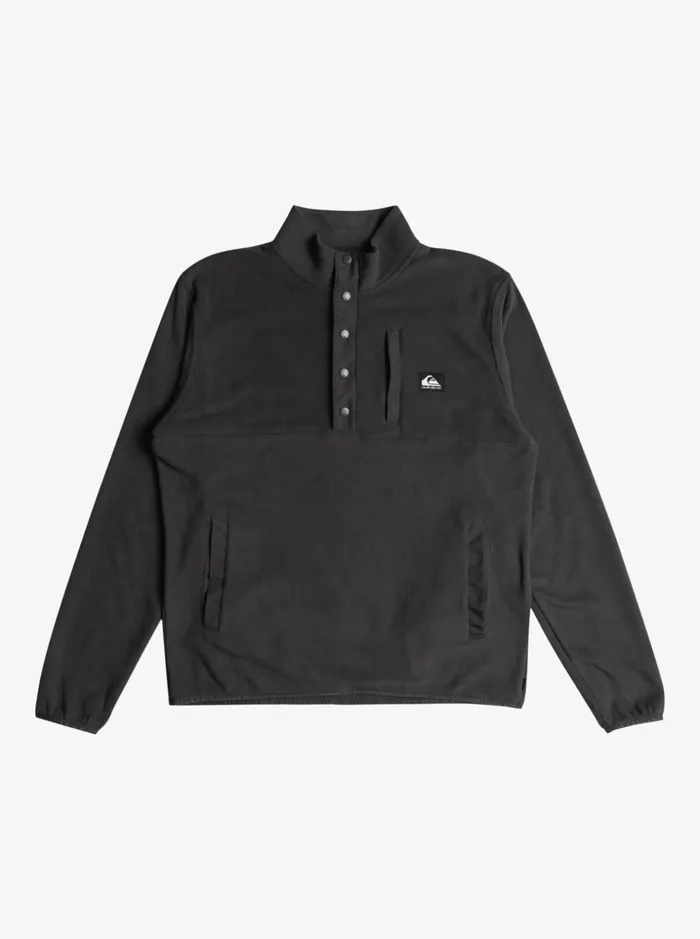 Men Quiksilver Sweatshirts and Hoodies No Destination Snap Fleece Pullover Phantom
