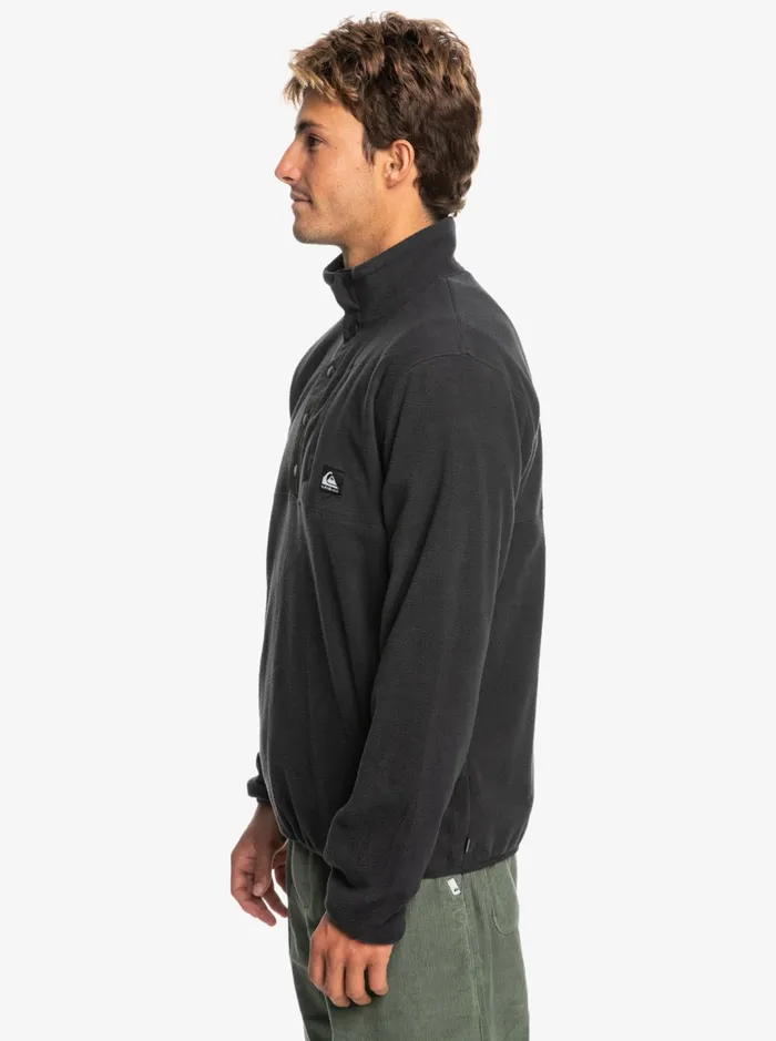 Men Quiksilver Sweatshirts and Hoodies No Destination Snap Fleece Pullover Phantom Men Quiksilver Sweatshirts and Hoodies No Destination Snap Fleece Pullover Phantom