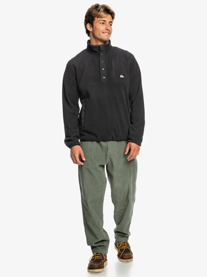 Men Quiksilver Sweatshirts and Hoodies No Destination Snap Fleece Pullover Phantom Men Quiksilver Sweatshirts and Hoodies No Destination Snap Fleece Pullover Phantom