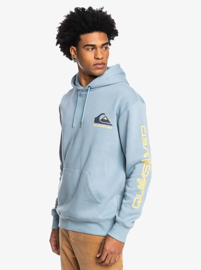 Men Quiksilver Sweatshirts and Hoodies Omni Logo Hood Fleece Top Black Men Quiksilver Sweatshirts and Hoodies Omni Logo Hood Fleece Top Black