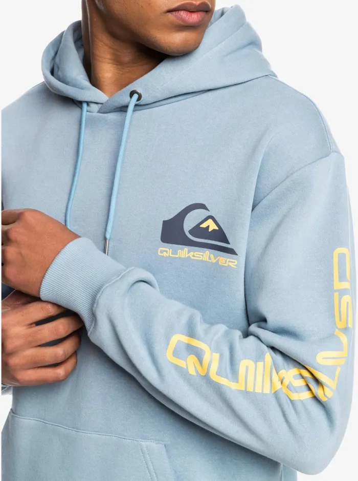 Men Quiksilver Sweatshirts and Hoodies Omni Logo Hood Fleece Top Black Men Quiksilver Sweatshirts and Hoodies Omni Logo Hood Fleece Top Black