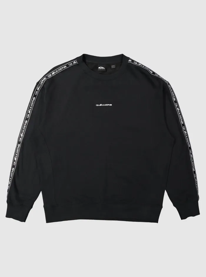 Men Quiksilver Sweatshirts and Hoodies Quik X Stab Sweatshirt Black