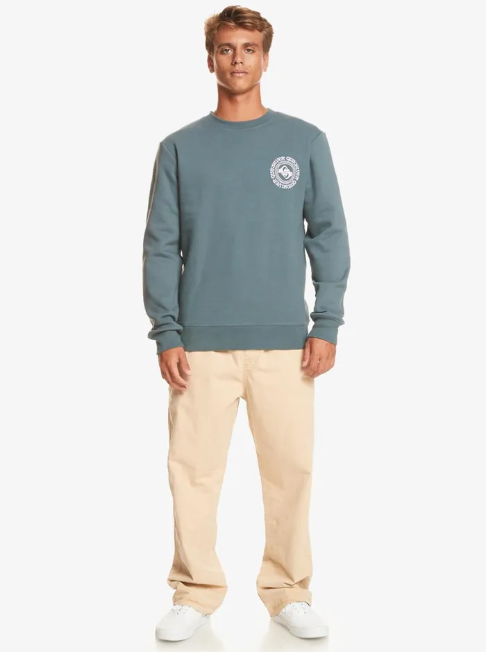 Men Quiksilver Sweatshirts and Hoodies Surf The Earth Sweatshirt Dark Slate Men Quiksilver Sweatshirts and Hoodies Surf The Earth Sweatshirt Dark Slate
