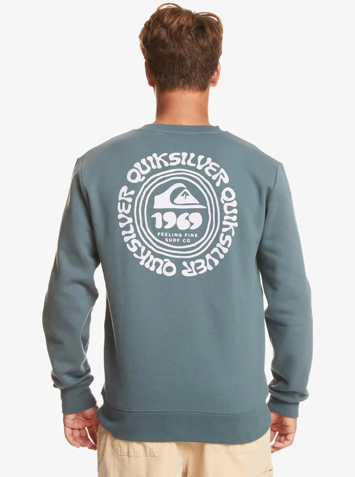 Men Quiksilver Sweatshirts and Hoodies Surf The Earth Sweatshirt Dark Slate Men Quiksilver Sweatshirts and Hoodies Surf The Earth Sweatshirt Dark Slate