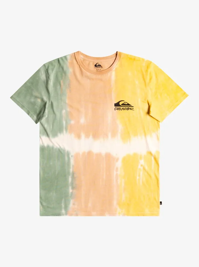 Men Quiksilver Tees Checker Stamp TShirt Loden Frost