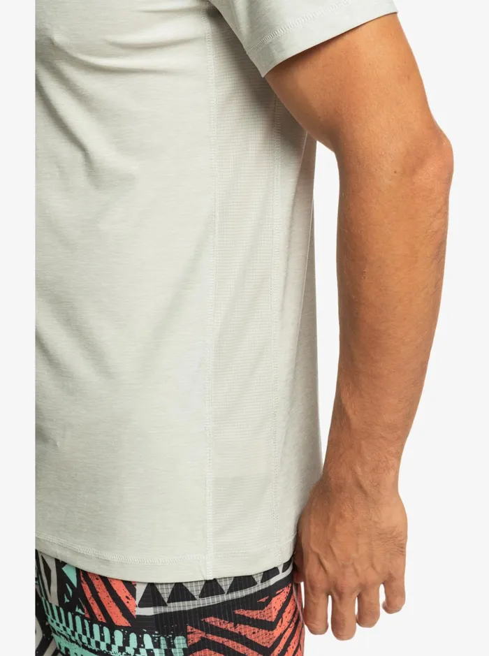 Men Quiksilver Tees Coast Runner TShirt Gray Violet Heather Men Quiksilver Tees Coast Runner TShirt Gray Violet Heather