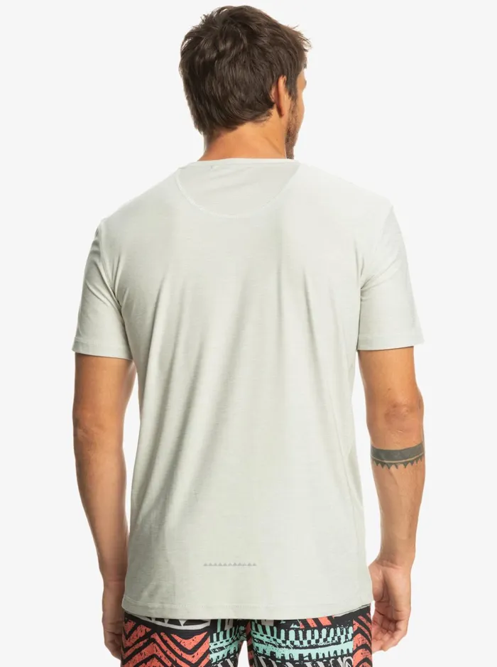 Men Quiksilver Tees Coast Runner TShirt Gray Violet Heather Men Quiksilver Tees Coast Runner TShirt Gray Violet Heather