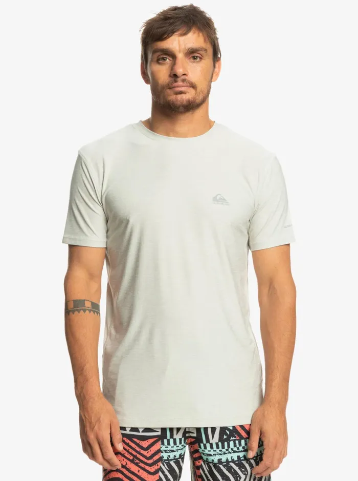 Men Quiksilver Tees Coast Runner TShirt Gray Violet Heather Men Quiksilver Tees Coast Runner TShirt Gray Violet Heather