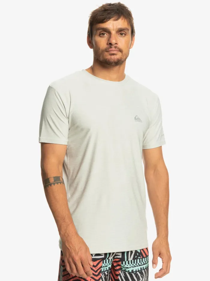 Men Quiksilver Tees Coast Runner TShirt Gray Violet Heather Men Quiksilver Tees Coast Runner TShirt Gray Violet Heather
