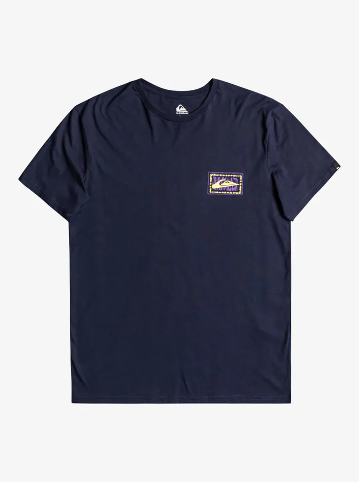 Men Quiksilver Tees Echoes In Time 2022 8211 TShirt For Men Navy Blazer