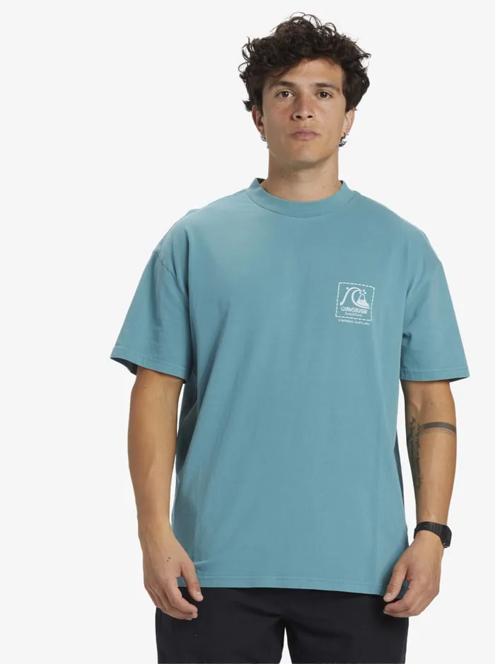 Men Quiksilver Tees Gregg Kaplan Blank Canvas TShirt Brittany Blue Men Quiksilver Tees Gregg Kaplan Blank Canvas TShirt Brittany Blue