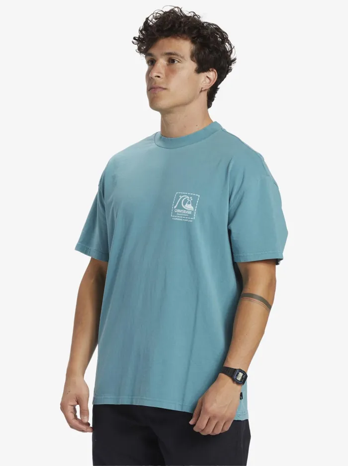 Men Quiksilver Tees Gregg Kaplan Blank Canvas TShirt Brittany Blue Men Quiksilver Tees Gregg Kaplan Blank Canvas TShirt Brittany Blue