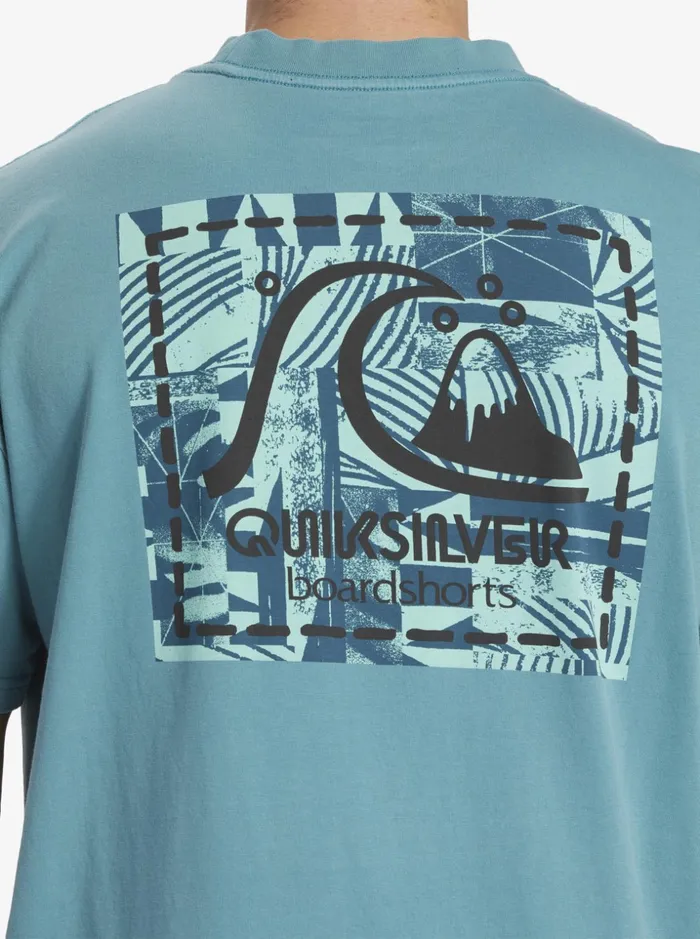 Men Quiksilver Tees Gregg Kaplan Blank Canvas TShirt Brittany Blue Men Quiksilver Tees Gregg Kaplan Blank Canvas TShirt Brittany Blue