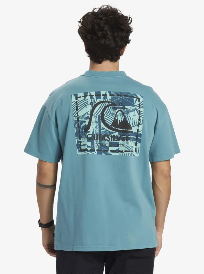 Men Quiksilver Tees Gregg Kaplan Blank Canvas TShirt Brittany Blue Men Quiksilver Tees Gregg Kaplan Blank Canvas TShirt Brittany Blue