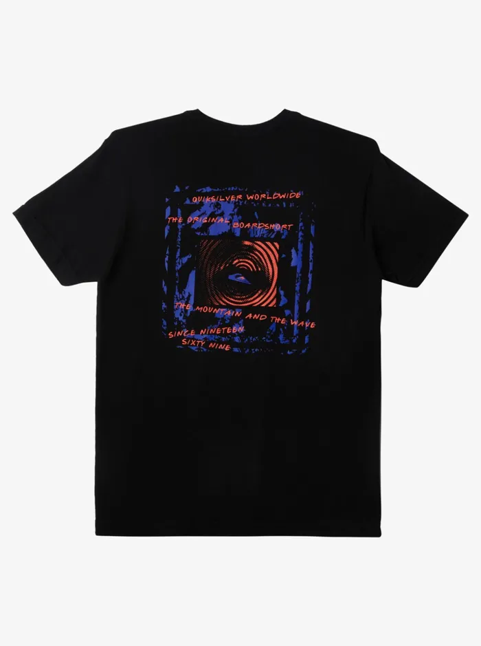 Men Quiksilver Tees International Worldforce TShirt Black Men Quiksilver Tees International Worldforce TShirt Black