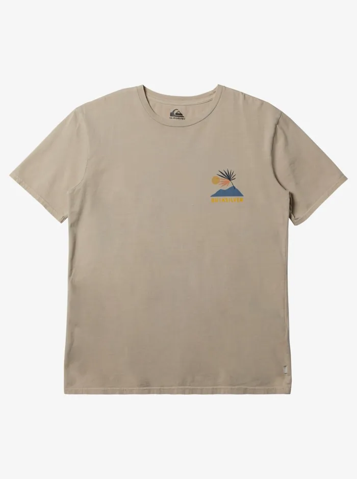 Men Quiksilver Tees New Tribe TShirt Antique White