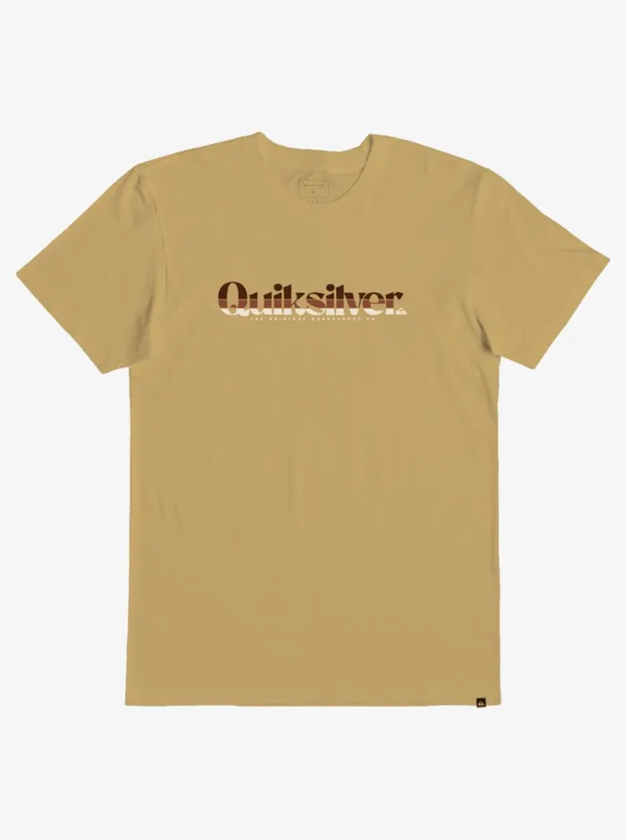 Men Quiksilver Tees Primary Colors TShirt Nugget Gold