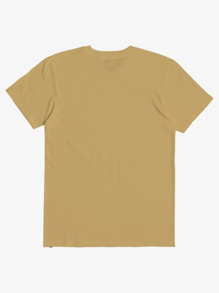 Men Quiksilver Tees Primary Colors TShirt Nugget Gold Men Quiksilver Tees Primary Colors TShirt Nugget Gold