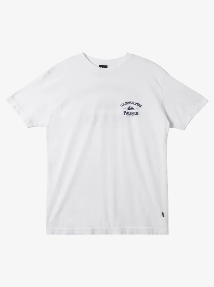 Men Quiksilver Tees Quiksilver X Pacifico Straight Shooter TShirt White