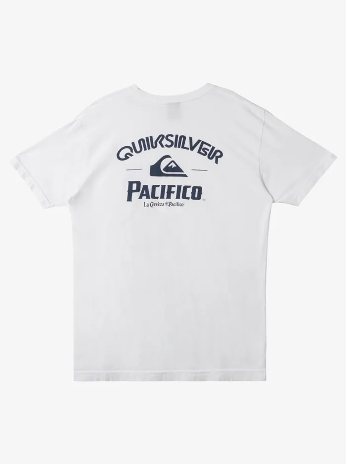 Men Quiksilver Tees Quiksilver X Pacifico Straight Shooter TShirt White