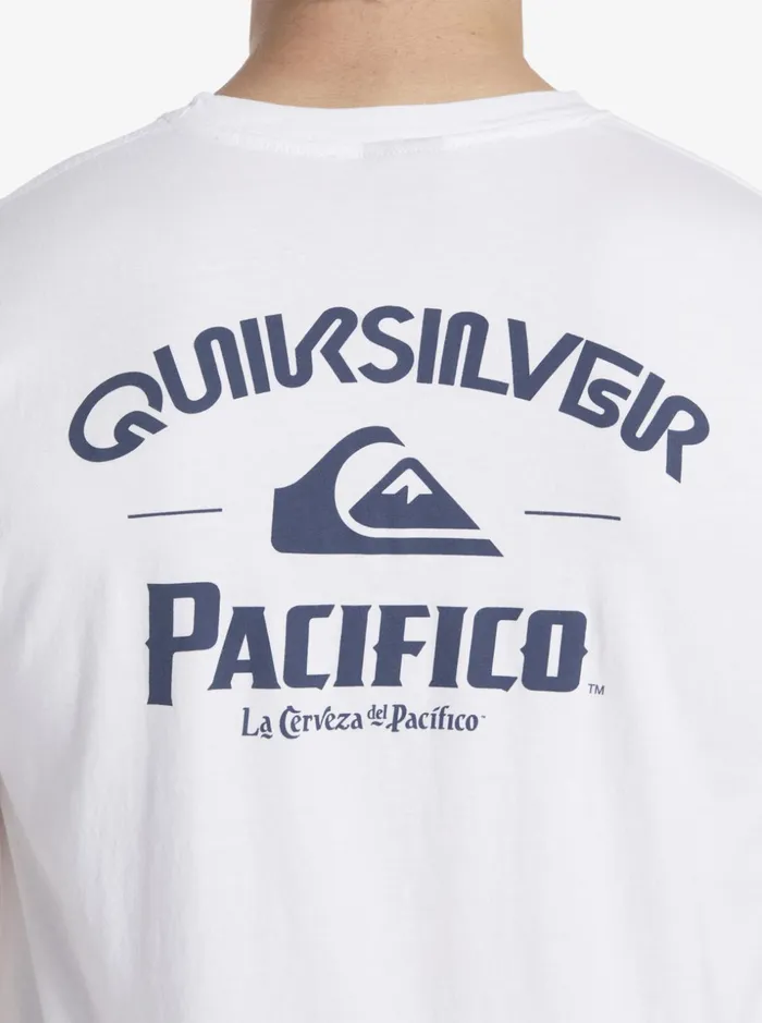 Men Quiksilver Tees Quiksilver X Pacifico Straight Shooter TShirt White