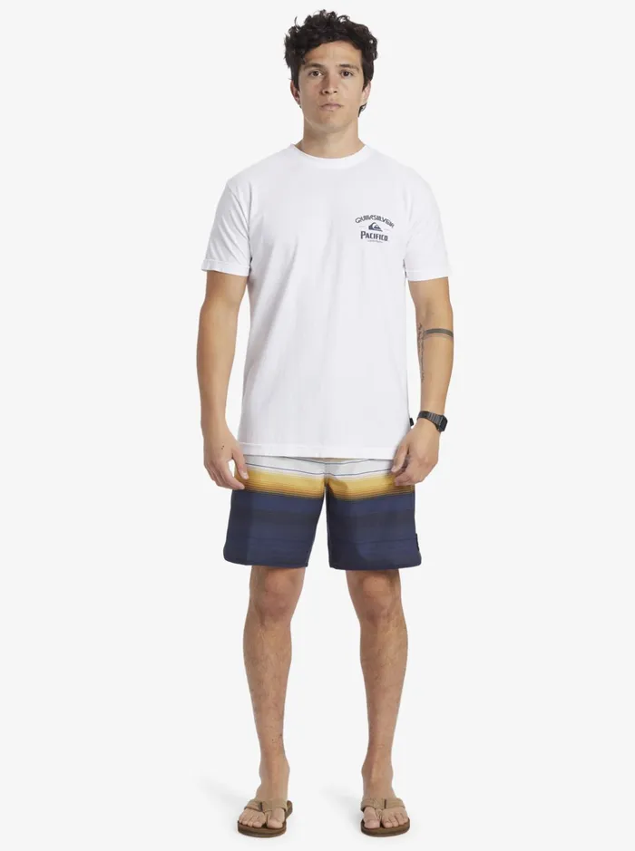 Men Quiksilver Tees Quiksilver X Pacifico Straight Shooter TShirt White