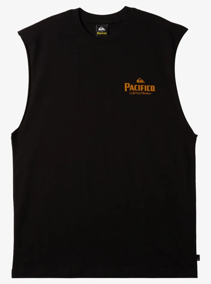 Men Quiksilver Tees Quiksilver X Pacifico Straight Shooter Tank Black