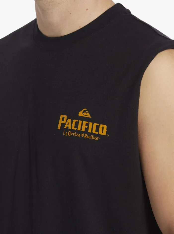 Men Quiksilver Tees Quiksilver X Pacifico Straight Shooter Tank Black