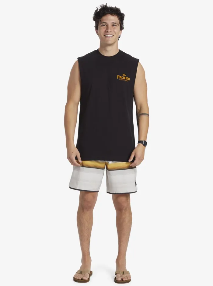 Men Quiksilver Tees Quiksilver X Pacifico Straight Shooter Tank Black