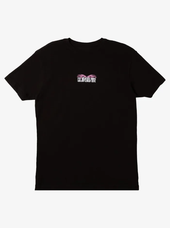 Men Quiksilver Tees See Through TShirt Black