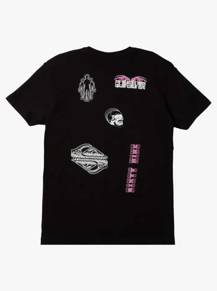 Men Quiksilver Tees See Through TShirt Black Men Quiksilver Tees See Through TShirt Black
