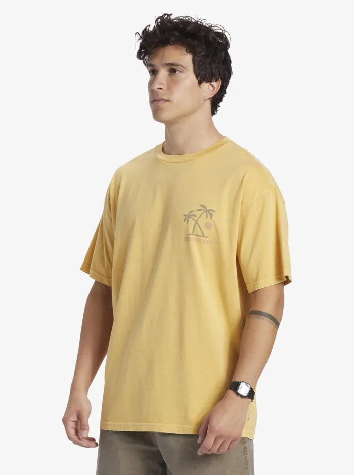 Men Quiksilver Tees Sunset Rituals TShirt Yolk Yellow Men Quiksilver Tees Sunset Rituals TShirt Yolk Yellow