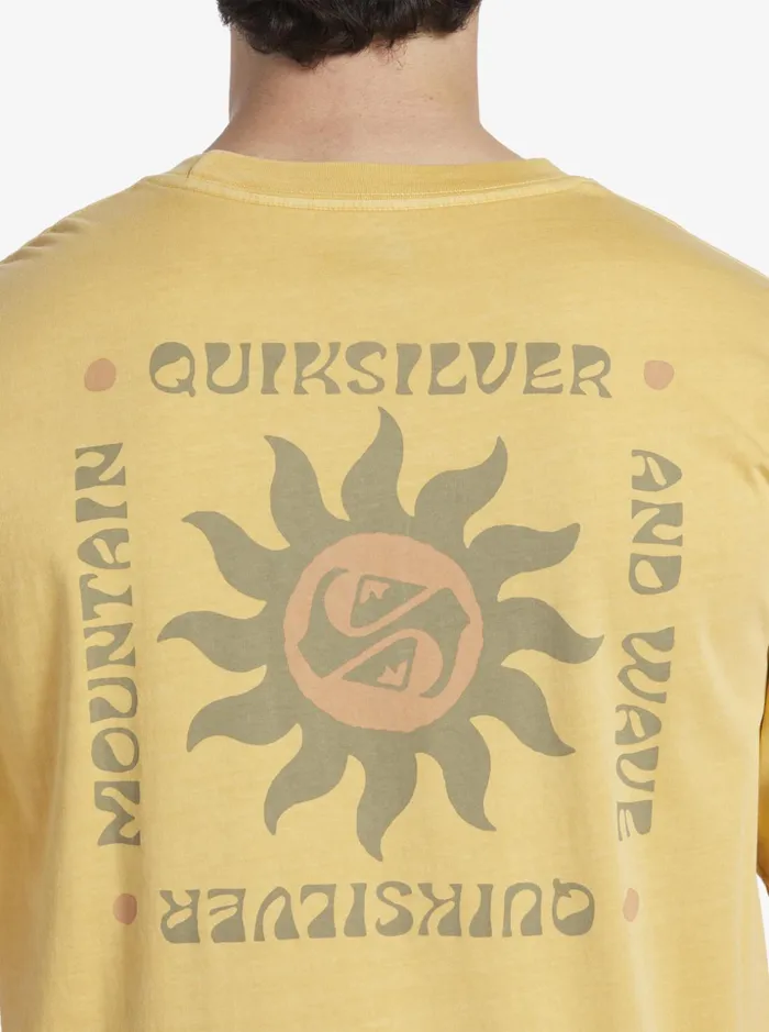 Men Quiksilver Tees Sunset Rituals TShirt Yolk Yellow Men Quiksilver Tees Sunset Rituals TShirt Yolk Yellow