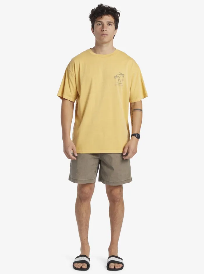 Men Quiksilver Tees Sunset Rituals TShirt Yolk Yellow Men Quiksilver Tees Sunset Rituals TShirt Yolk Yellow