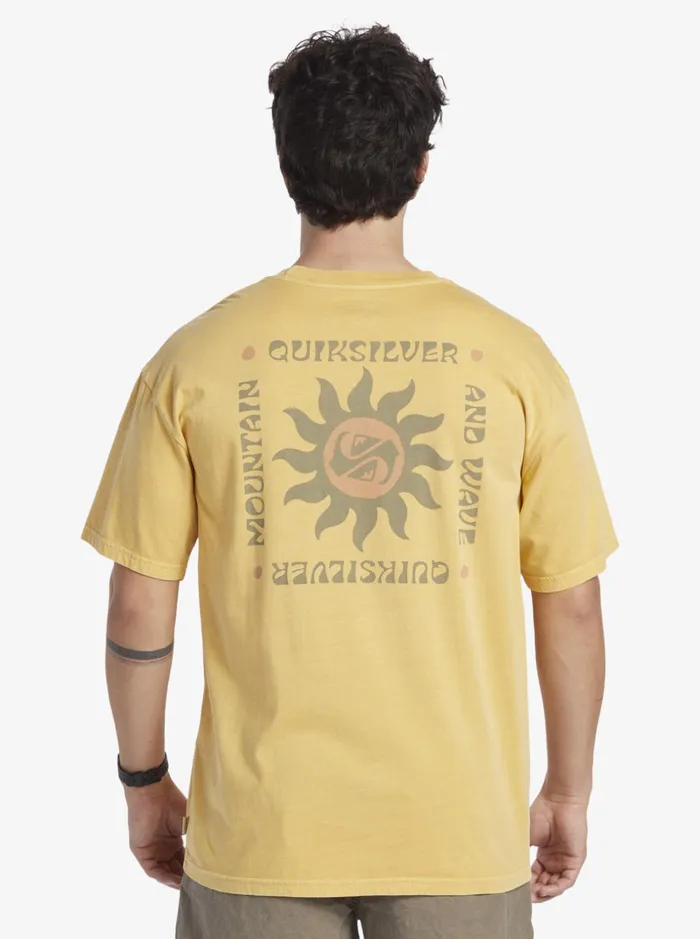 Men Quiksilver Tees Sunset Rituals TShirt Yolk Yellow Men Quiksilver Tees Sunset Rituals TShirt Yolk Yellow