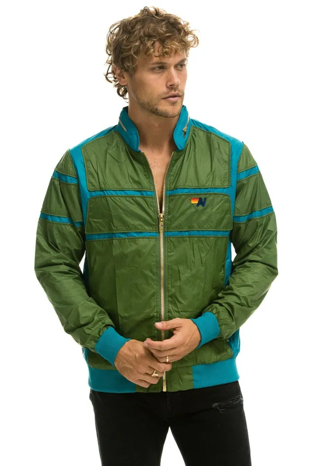 Men RACER JACKET 8211 GARDEN GREEN Aviator Nation Outerwear Men RACER JACKET 8211 GARDEN GREEN Aviator Nation Outerwear