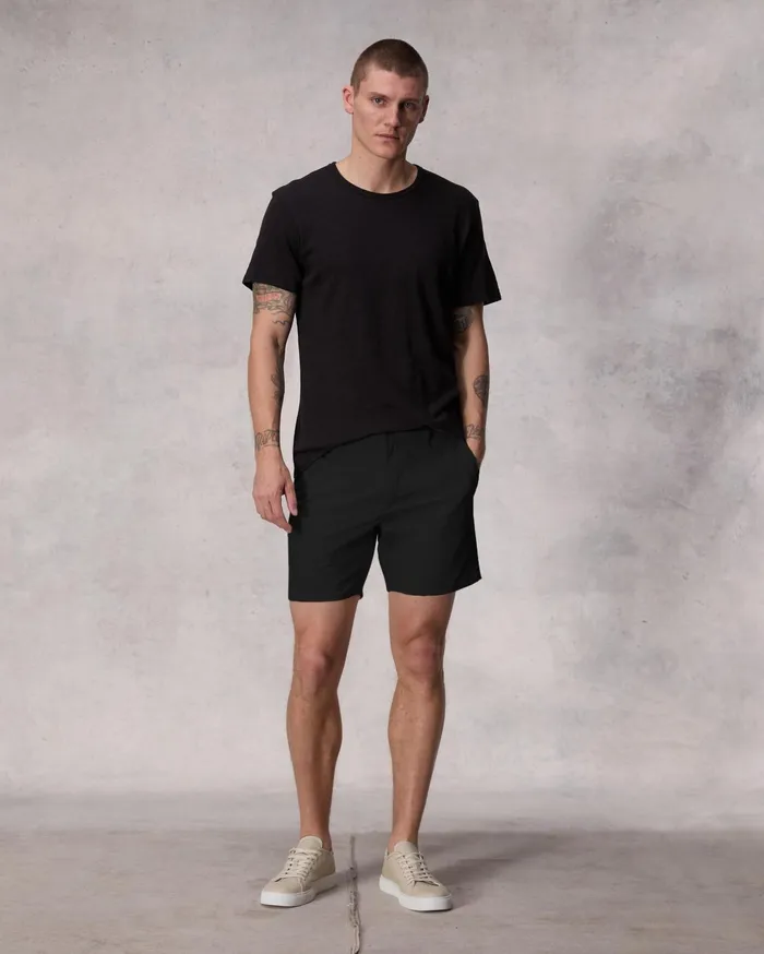 Men Rag and Bone Chinos Standard Cotton Chino Short Black